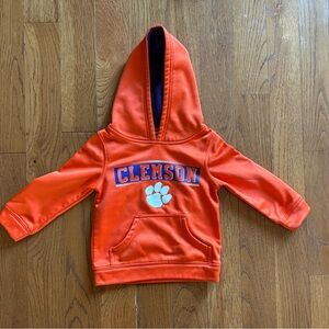 Hanes Clemson Tigers Kids Orange Fleece Lined Hoodie